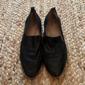 Susina Black Leather Loafer 5.5